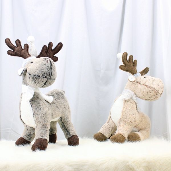 

christmas four-legged standing deer scene layout atmosphere decoration christmas celebration gift giftfour-legged standing deer scene layout