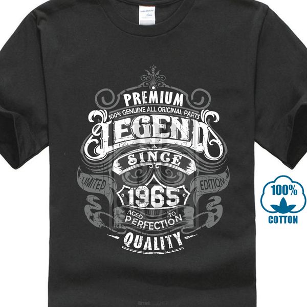 

premium legend since 1965 53rd birthday mens funny t shirt 53 year old top