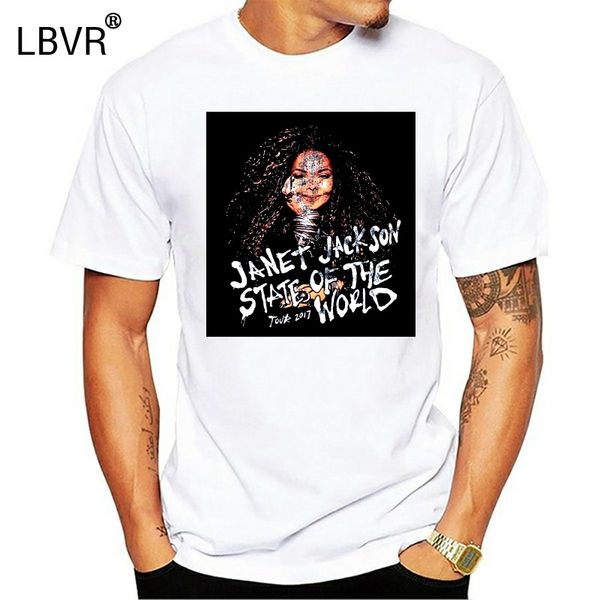 

janet jackson t shirt size medium state of the world 2019 tour black concert tee new funny tee shirt
