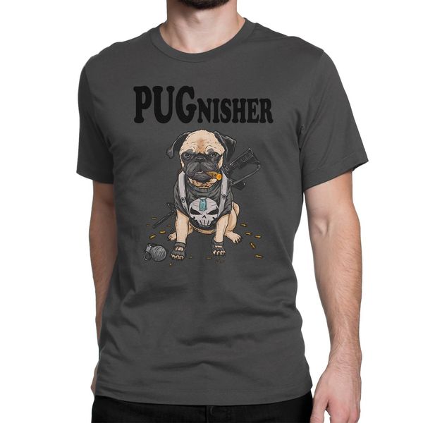 

pugnisher new funny pug dog men t-shirt - joke present ,woman size available too 2019 fashion men printed cool shirts