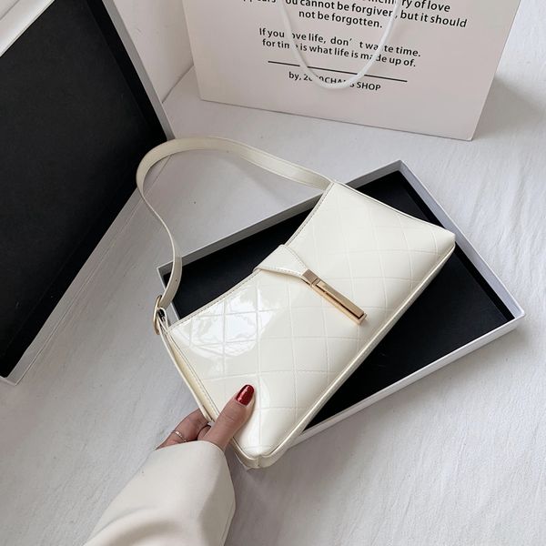 

bags for women 2020 solid pu leather diamond pattern simple women's shoulder tote bag purses and handbags sac a main femme