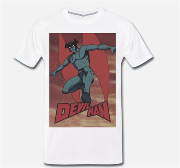 

футболка maglia devilman уомо дьяволо cartone анни 80 - 1 - s-м-l-xl повседневных печати тройник способа рубашки