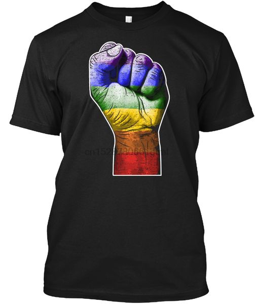 

мужчины футболка сопротивление кулак - gay pride права lgbtq tee женщины футболку