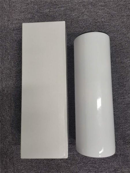 

fedex 20oz sublimation straight tumblers with straw stainless steel water bottles double insulated vacuum cups coffee drink mugs a12