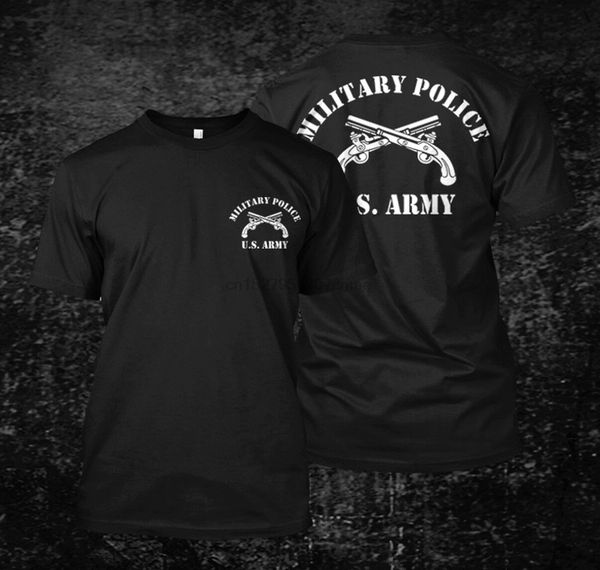 

military police us army - custom men black t-shirt tee
