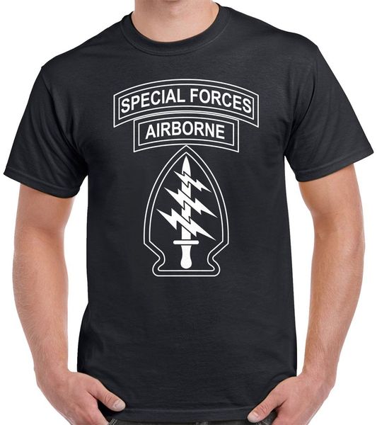 

2018 new summer casual men t-shirt special forces t shirt - green beret patches sf - 0049