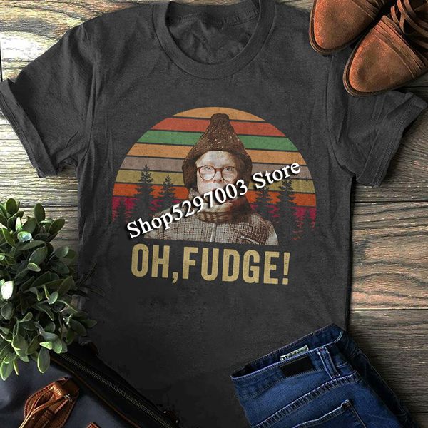 

oh, fudge t-shirt, a christmas story shirt, funny christmas shirt, ralphie shirt loose size ajax funny tee shirt