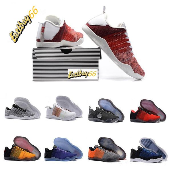 

discount 11 elite low men gold black mamba oreo basketball shoes mens 11s trainers designer chaussures zapatos sports sneakers 7-12