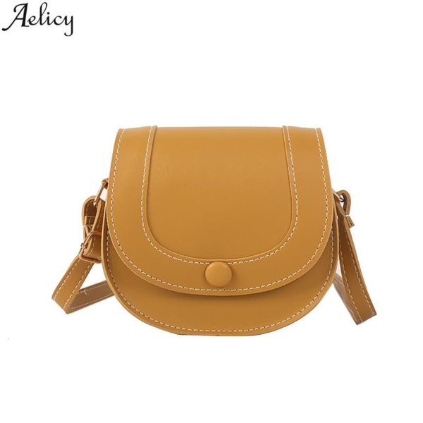 

aelicy summer women's simple saddle messenger bag ladies fashion solid shoulder bags casual travel bag bolso de mujer new