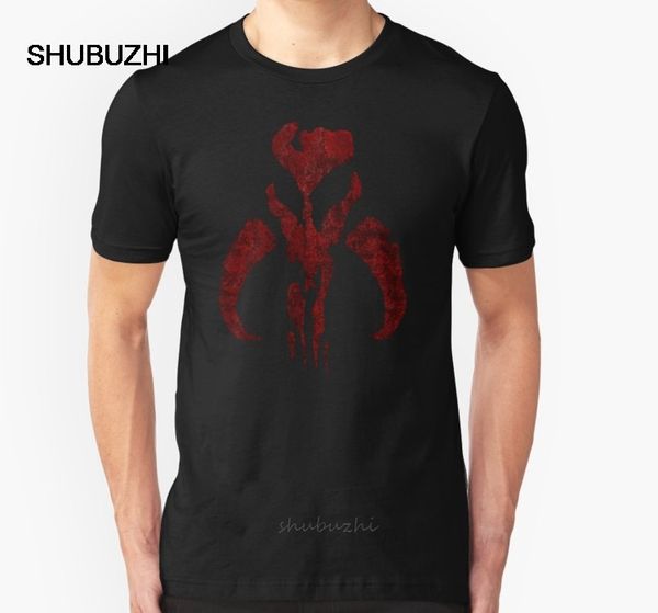 

fashion cool men t shirt women funny tshirt symbol mandalorian mythosaur skull customized printed t-shirt