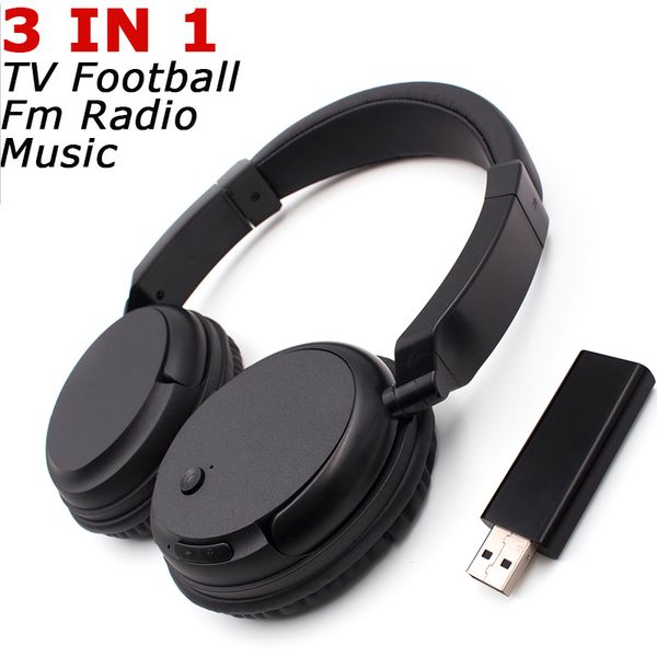 

tv wireless headphones usb connection kit lightweight includes televison audio transmitter adapter - ideal for private watching