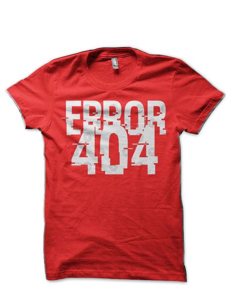 

error 404 glitch t shirt