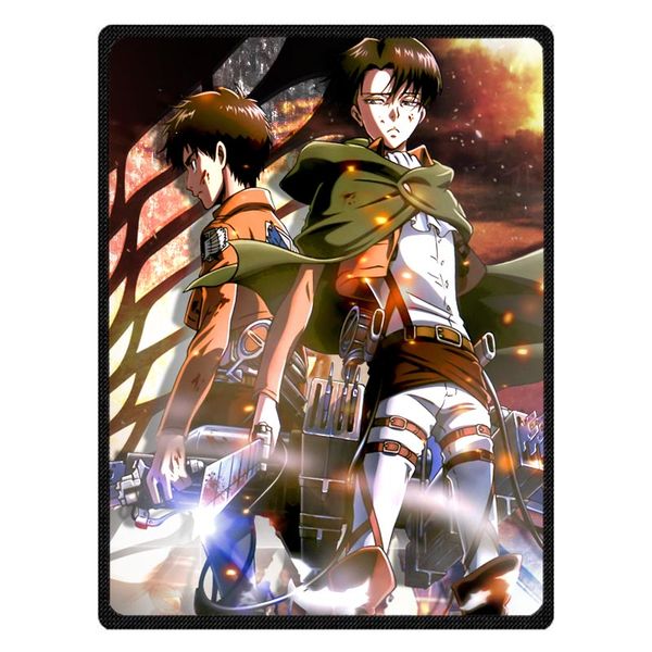 

blankets attack on titan coral fleece children travel blanket custom bed sofa car winter warm throw sheet