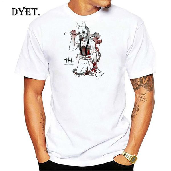 

dead by daylight t-shirt men summer t-shirt boy print tshirt anime t shirt brand clothing white color tees