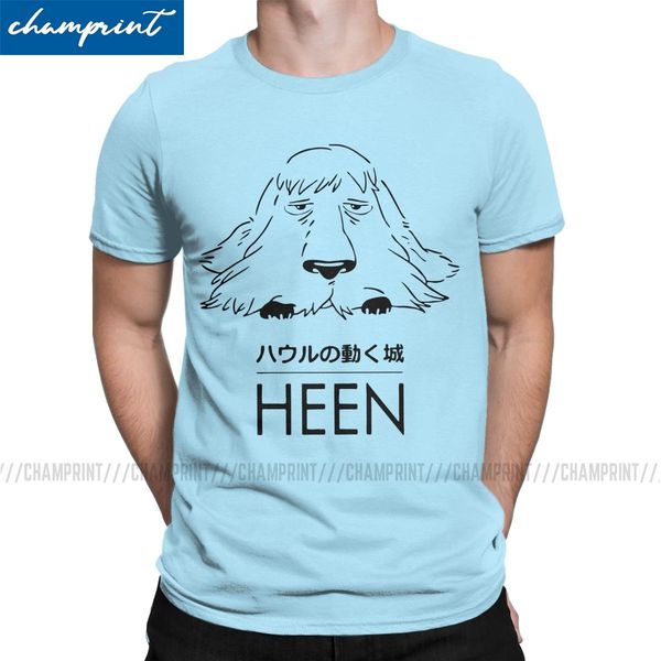 

howl's moving castle heen men t shirt ghibli miyazaki anime novelty tee shirt short sleeve o neck t-shirt clothing