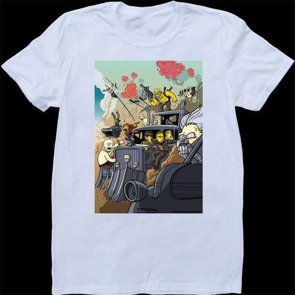 

mad max fury road cartoon mens white custom made t-shirt breathable tee shirt
