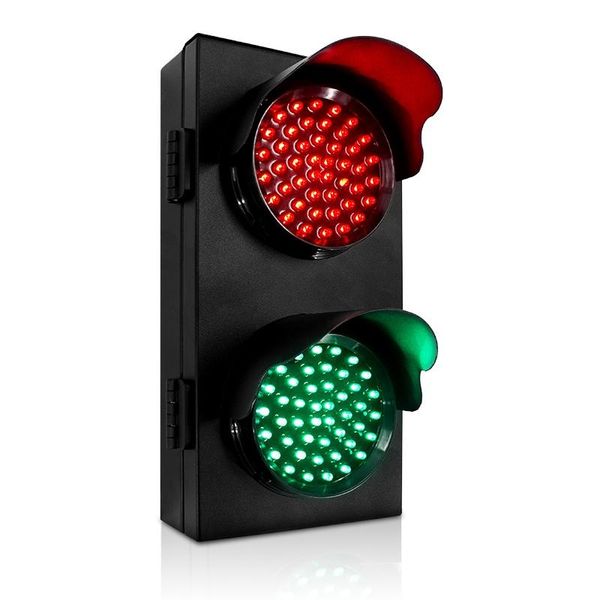 

cold-rolled plate housing 100mm red green full ball parking lots led traffic light