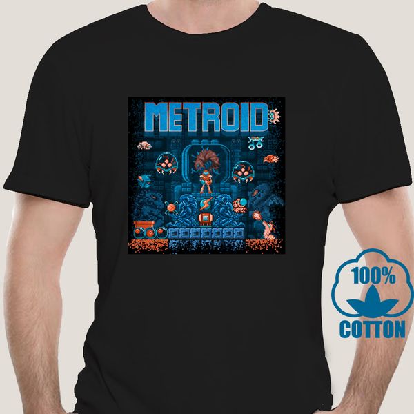 

0415d men tshirt metroids printed t-shirt tees top