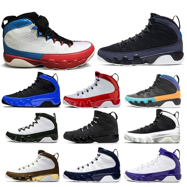 

2020 new 9 9s racer blue chameleon basketball shoes gym red bred dream it do it unc space jam anthracite mens trainers sneakers