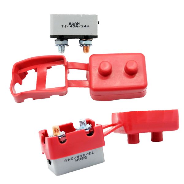 

2 шт автомобиля rv лодка лодка 30а + 40а ручной сброс автоматический выключатель