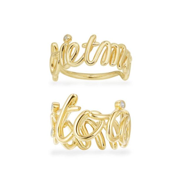 

2020 fashion new products yellow heavy metal ring luxury retro romantic women's jewelry iconic items of fashion, Golden;silver