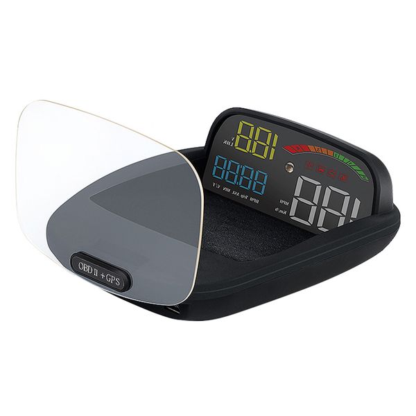 

head-up display obd2 + gps speeeter функция сигнала тревоги бортовой компьютер скорость проектор автомобилей hud c800 head up display