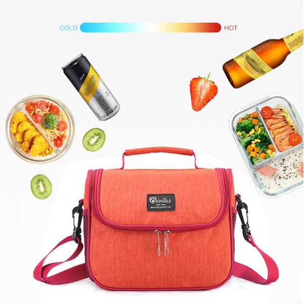 

US Lunch Bag Tote Hot Cold Insulated Thermal Cooler Work School Travel Picnic Handbags