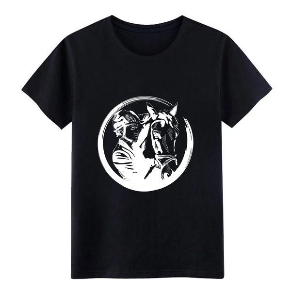 

horse riding equitation t shirt men customized short sleeve round neck costume cute humor summer normal tshirt