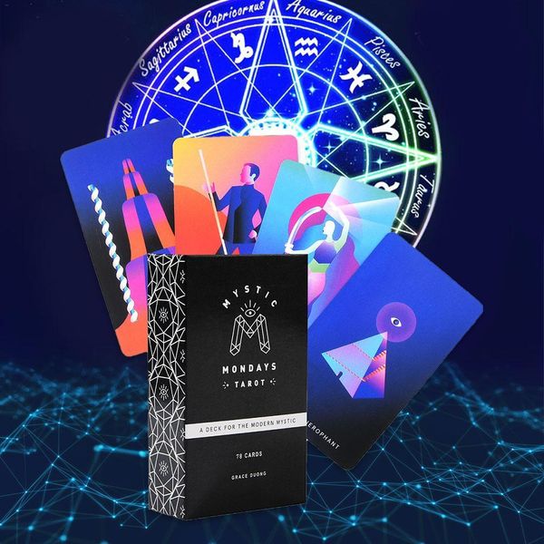 

mystic entertainment deck mondays tarot 78pcs card cards oracle board guidebook party game set tarot playing bbylne bdetoys