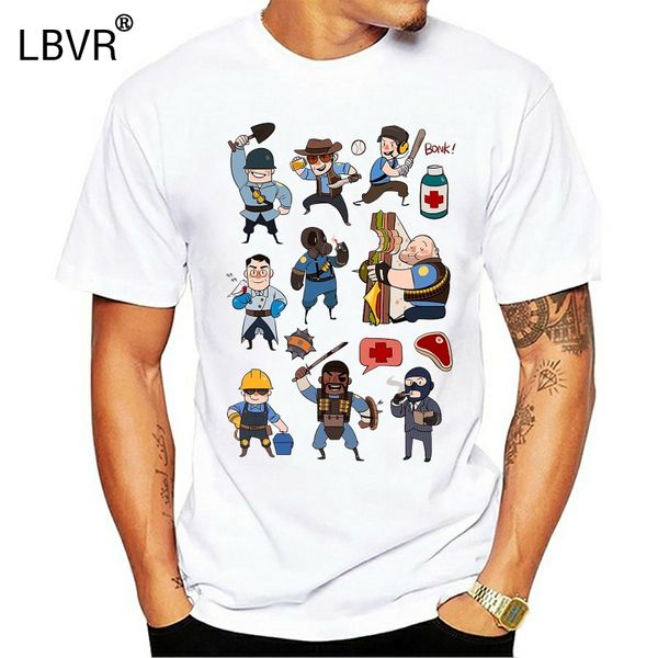 

2017 fashion normal teenage tee shirt team fortress 2 all class t shirt man summer crew neck graphic tees plus size