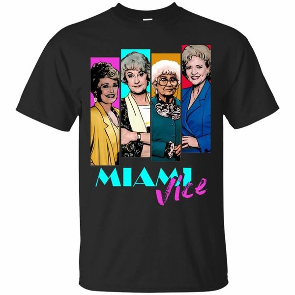 

black, navy t-shirt squad goals the golden miami vice golden girls t-shirt s-3xl tee tshirt tee shirt