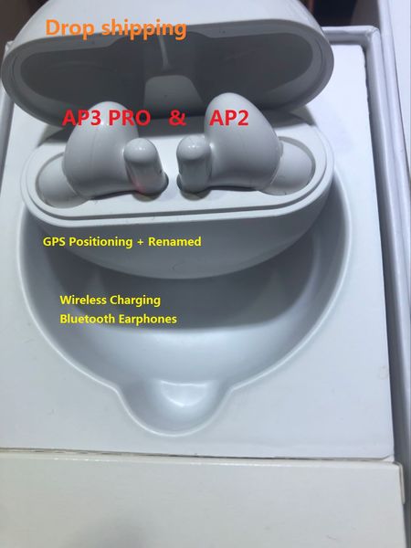 

newst ap2 ap3 earphone wireless bluetooth earbuds chip wireless charging case optical in-ear detection pods pk air 3 pro 2nd 3nd gps rename