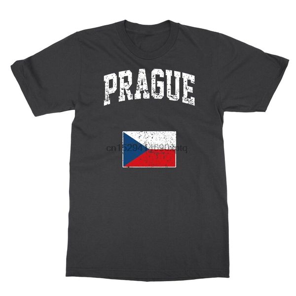 

прага чехия урожай спорт дизайн флага mens t-shirt