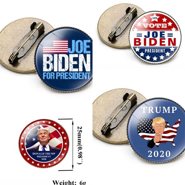

biden trump brooches letter lapel pins supporter badge america general election tinplate many styles fashion 1 2nh f2