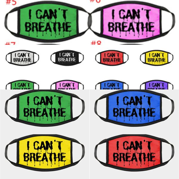 

design face mask i can't fashion breathe letter print masks women men dust-proof face mask lejb