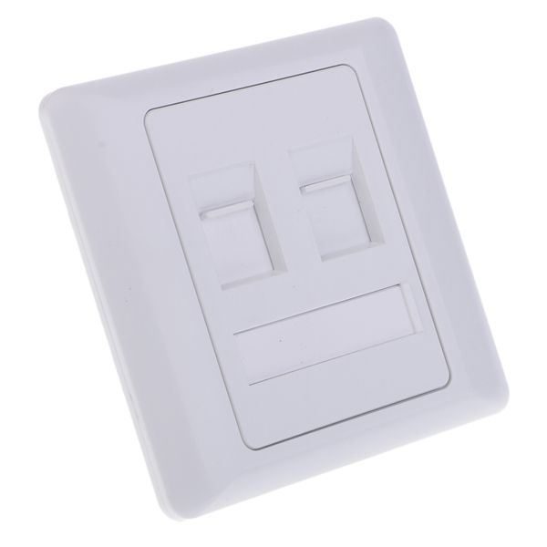 

durable rj45 network socket dual port 86 type wall panel mounted network