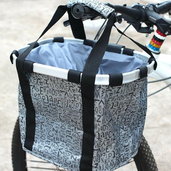 

stroller accessories bicycle bike detachable cycle front canvas basket carrier bag pet carrier aluminum alloy frame pet