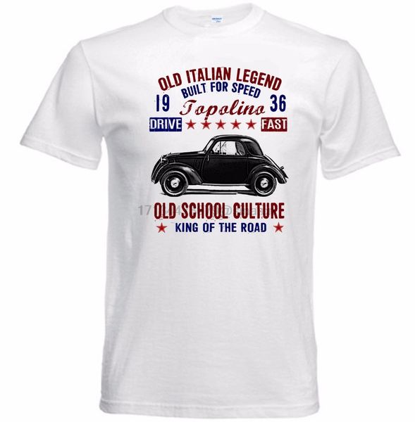 

new mens spring summer dress short sleeve casual graphic shirts vintage italian car 1936 old school tee shirt funny