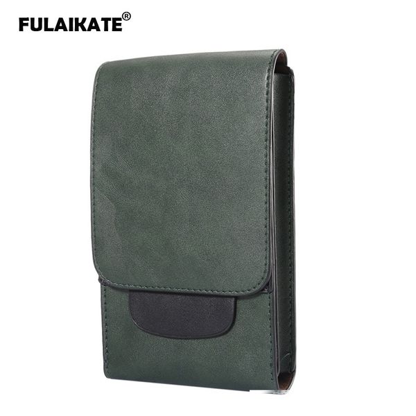

fulaikate 6.3 crazy horse men s universal bag for samsung galaxy note8 s8 s9 plus retro waist pouch for mega gt-i9200 case