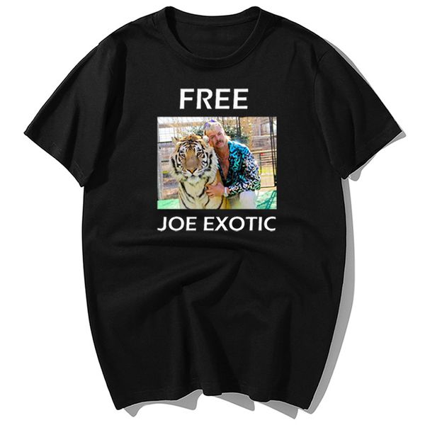 

fashion the tiger king joe exotic for president t-shirts men summer casual cotton short sleeve t shirt harajuku streetwear