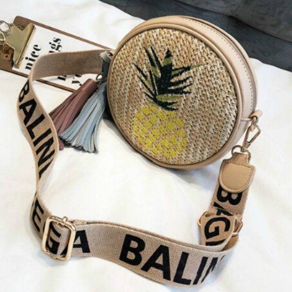 

summer boho straw woven bag fashion women shoulder bag handbag messenger