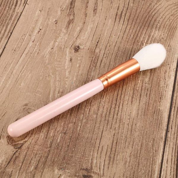 

makeup brushes 1pcs oblique and flat head foundation brush multi-function blush powder tools wood handle