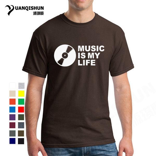 

music is my life t shirt 16 colors hip hop clothing streetwear tees dj music tee shirt harajuku short t-shirt