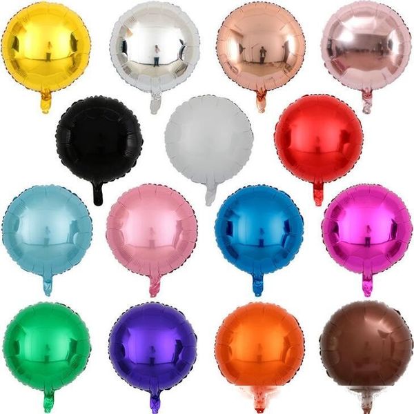 

18inch round foil metal colorful balloon baby shower wedding birthday party balloons festive party layout decoration balloon lx2375