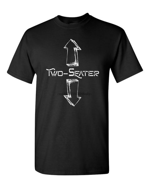 

два seater 2 arrow смешной gag подарков шутка мужчины tee shirt 1847