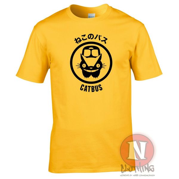 

cat bus t-shirt studio ghibli my neighbour totoro spirited away ponyo men's fashion summer casual fishing t shirts