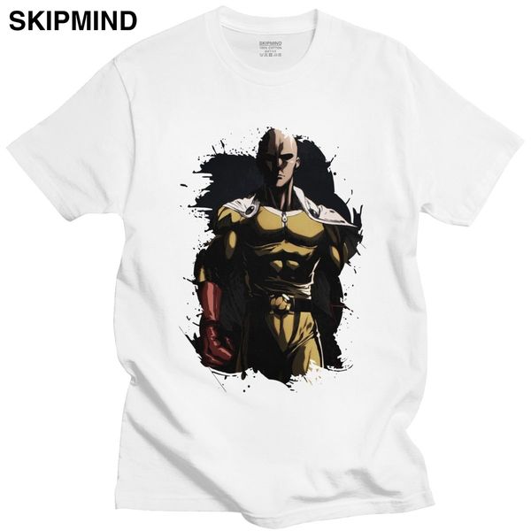 

novelty super sensei saitama t shirt for men short sleeves leisure anime manga one punch man t-shirt soft cotton tshirt clothes