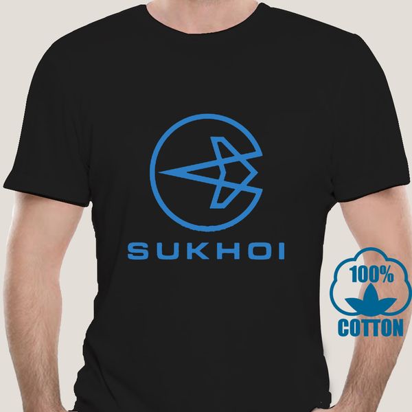 

2593a new sukhoi russian aircraft company logo men white t-shirt size s to 3xl