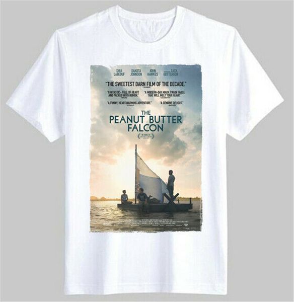 

new peanut butter falcon movie 2020 poster t shirt white size s m l xl 2xl gyms fitness tee shirt