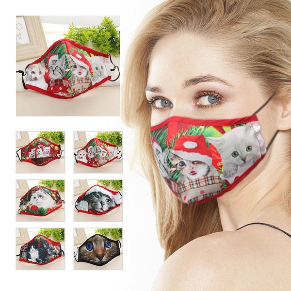 

fashion christmas face masks for washable cotton face masks pm2.5 mouth mask anti-dust reusable washable mask mk84